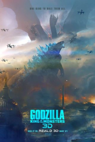 Godzilla 2: King of the Monsters - Póstaeir nua leis an Rí Ghidorah