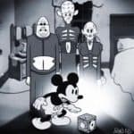 Mickey Mouse na luz