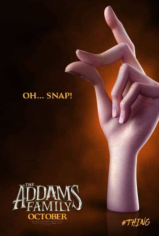 Το Addams Family - Poster μας παρουσιάζει στα μέλη της οικογένειας
