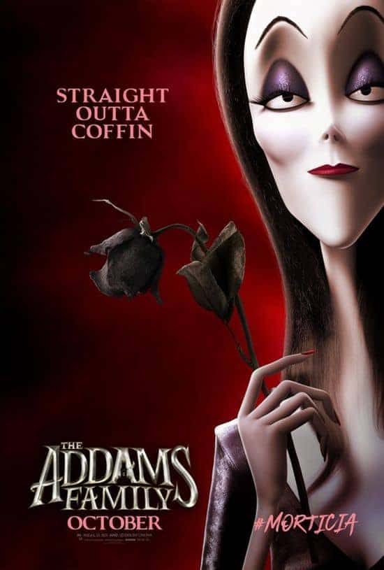 La familio Addams - Afiŝo prezentas nin al la familianoj