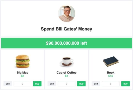 Wydawaj pieniądze Billa Gatesa