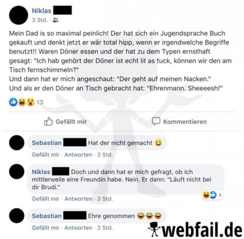Wenn dein Vater Jugendsprache spricht