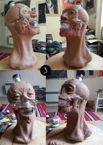 Forensiker rekonstruiert das Gesicht einer Crystal Head Vodka Flasche