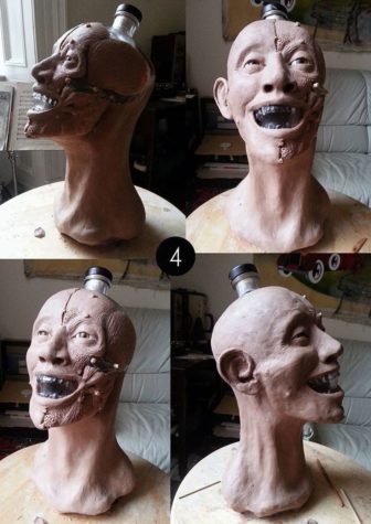 Forensiker rekonstruiert das Gesicht einer Crystal Head Vodka Flasche