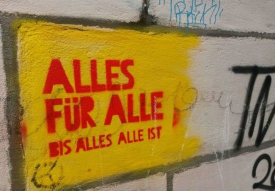 Alles für alle, bis alles alle ist