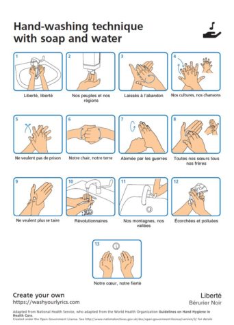 Wash Your Lyrics: Handwäsche-Infografiken basierend auf Songtexten selbst generieren