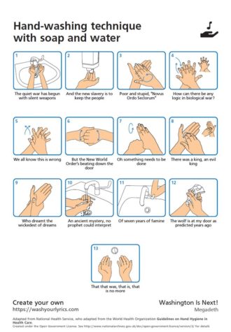 Wash Your Lyrics: Handwäsche-Infografiken basierend auf Songtexten selbst generieren