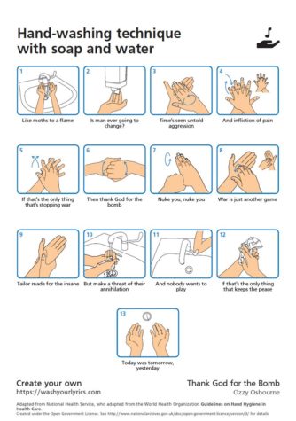 Wash Your Lyrics: Handwäsche-Infografiken basierend auf Songtexten selbst generieren