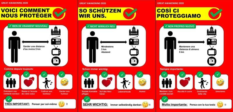 Great Awakening: So schützen wir uns! - Voici comment nous protéger! - Così ci proteggiamo!