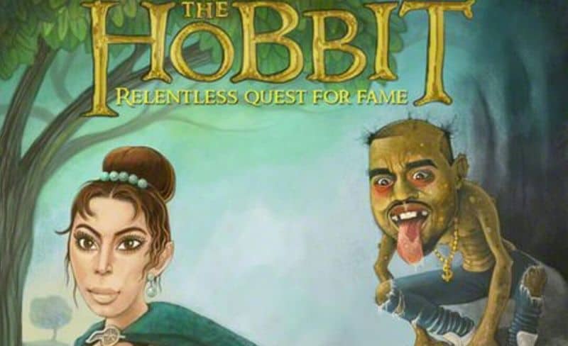 El más nuevo el Hobbit con Kim Kardashian y Kanye West
