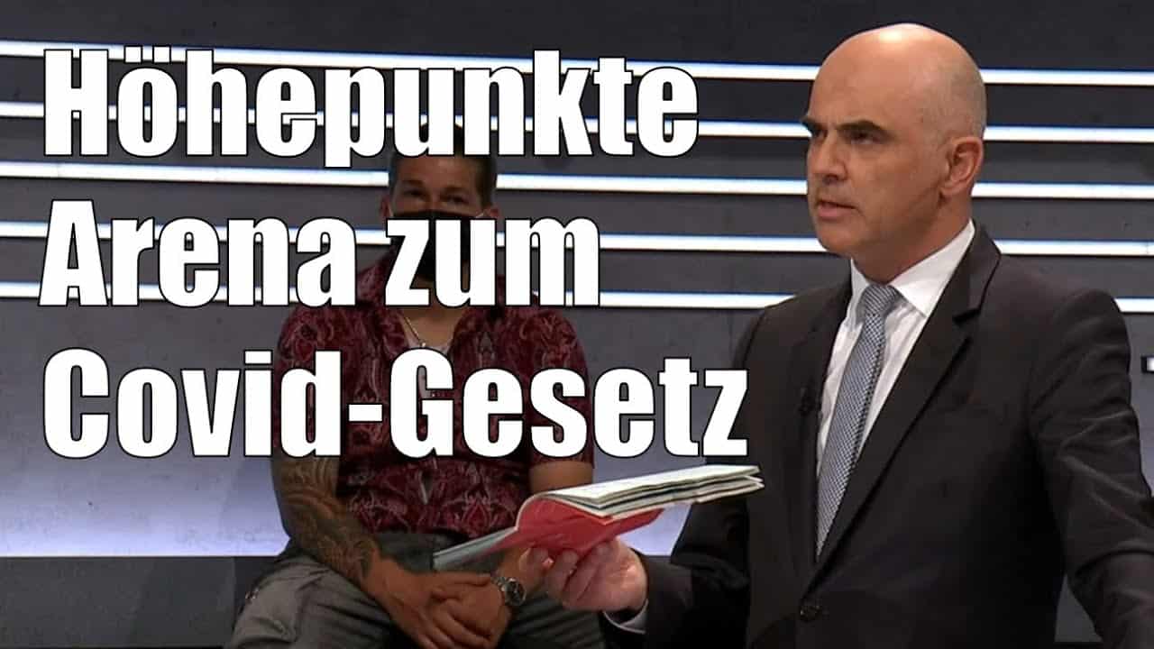 Die Höhepunkte der SRF Arena zum Covid-Gesetz