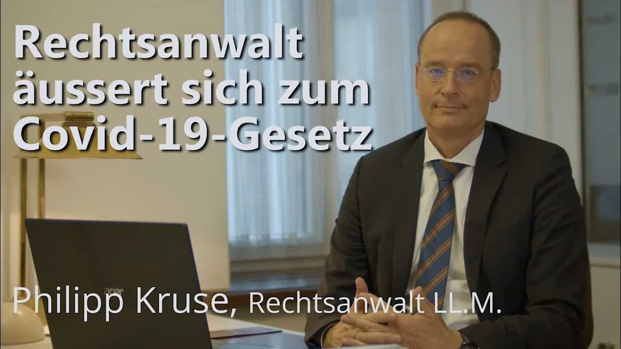 Ein Rechtsanwalt äussert sich zum Covid-19-Gesetz
