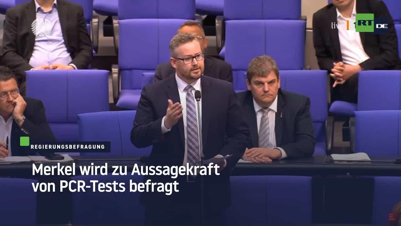 Hammer im Bundestag: Merkel wird zu Aussagekraft von PCR-Tests befragt