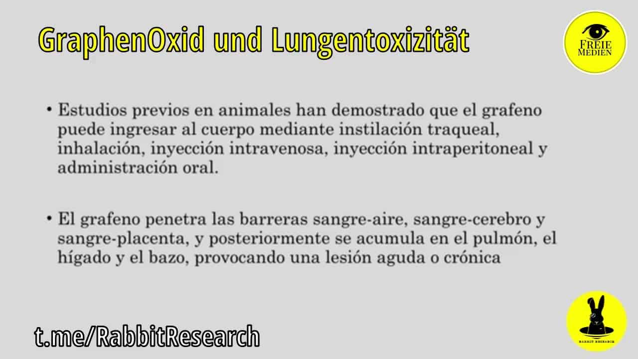 Lungentoxizität von Graphenoxid: Komponente, die in bestimmten Gesichtsmasken verwendet wird