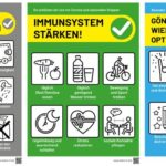 Grossartige Anti-Corona-Massnahmen Plakate