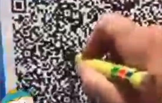 Schwarzer Edding und auf geht’s!