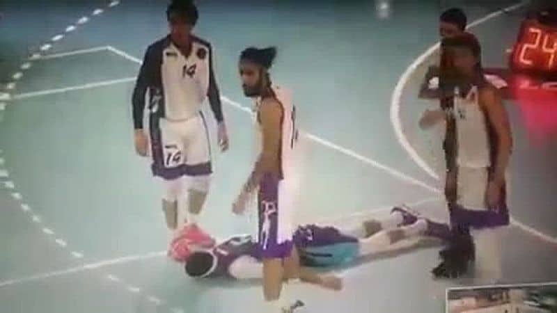 Basketball ist so ein gefährlicher Sport!