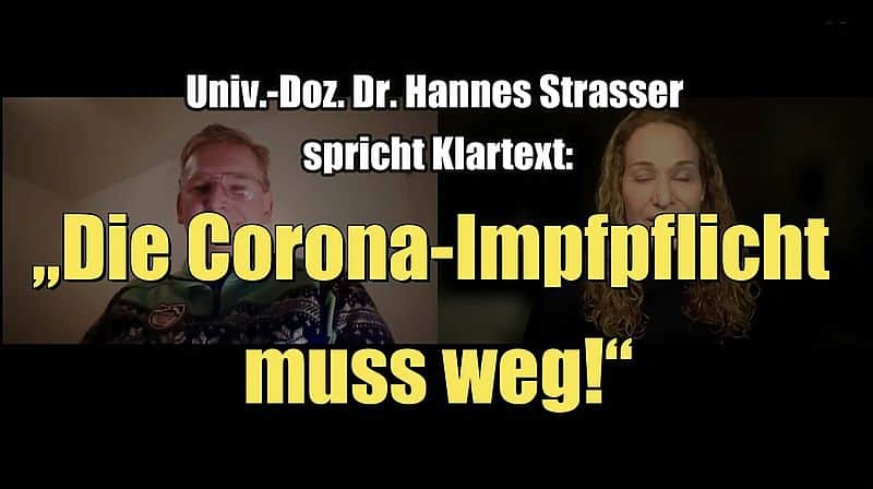 Univ.-Doz. Dr. Hannes Strasser spricht Klartext: „Die Corona-Impfpflicht muss weg!“ (16.02.2022)