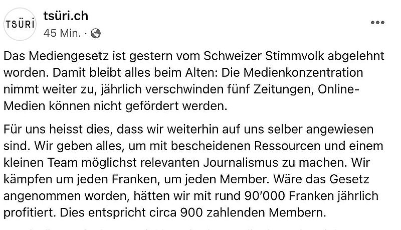 Gibt es eine bessere Bestätigung dafür, dass das NEIN zum Mediengesetz richtig war?