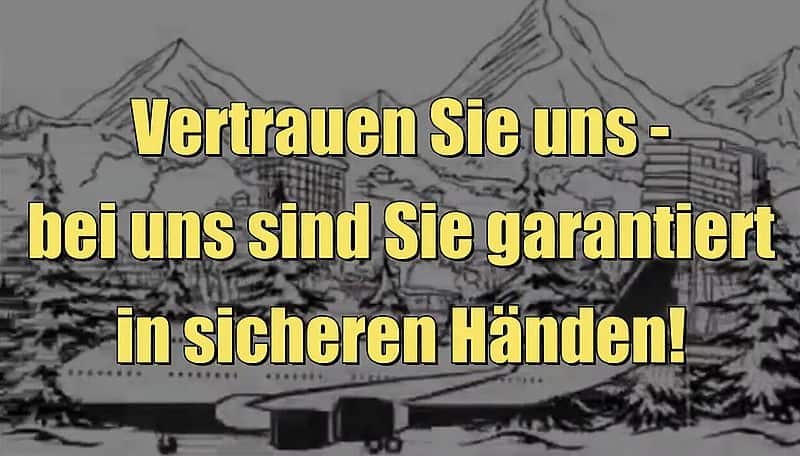Vertrauen Sie uns - bei uns sind Sie garantiert in sicheren Händen! (Satire I 2021)