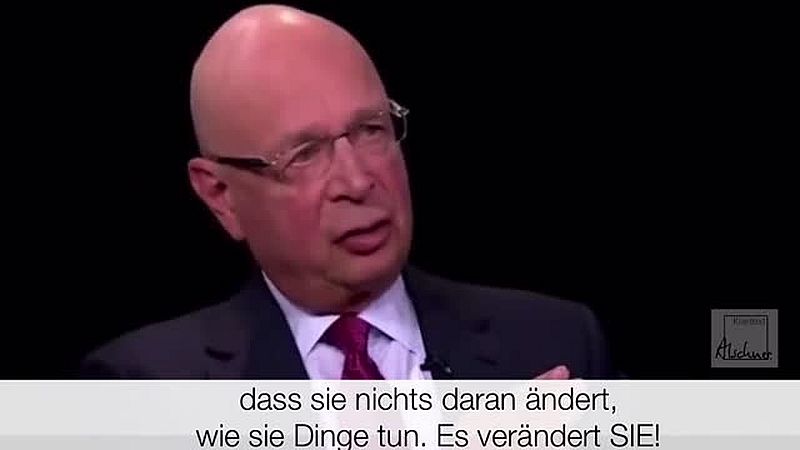 Klaus Schwab: Die 4. Industrielle Revolution wird erhebliche Auswirkungen darauf haben, wer wir sind!