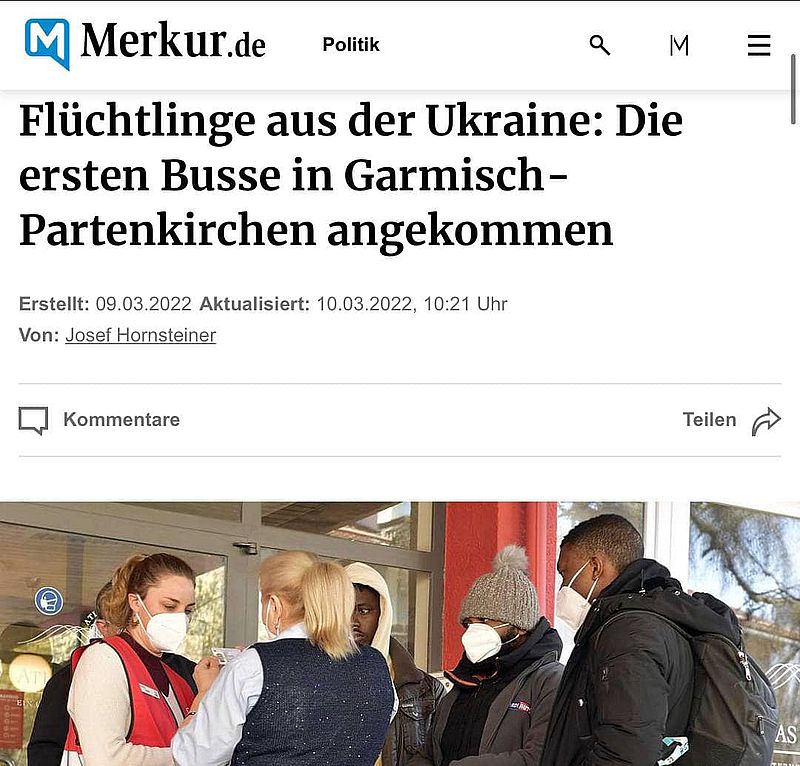 Kriegsflüchtlinge: Kleiner Teil sind Familien mit Kindern und ukrainischer Staatsbürgerschaft, der grosse Teil sind Männer aus Afrika und Asien