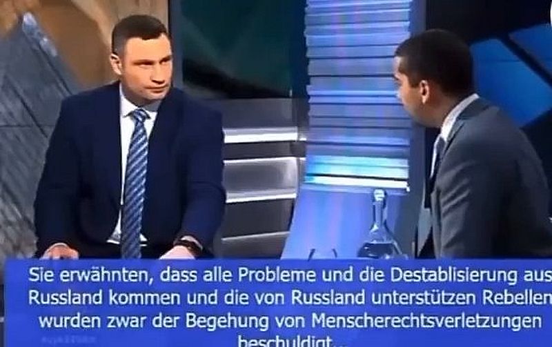 Bei Fragen zu Nazis in der Ukraine gerät Klitschko in Bedrängnis