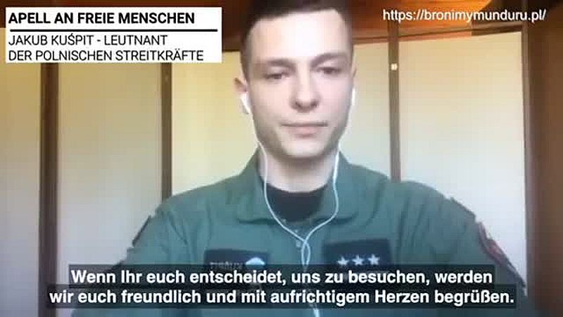 Bewegende Botschaft eines polnischen Soldaten: Appell an freie Menschen