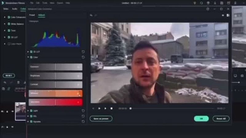 Wolodymyr Selenskyj Video von Zeleboba ist eine Fälschung