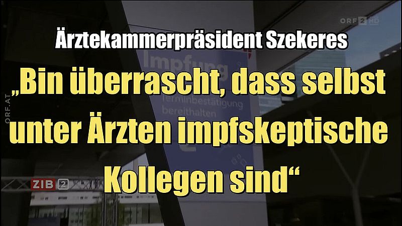 Szekeres: "Bin überrascht, dass selbst unter Ärzten Impfskeptiker sind" (21.03.2022)