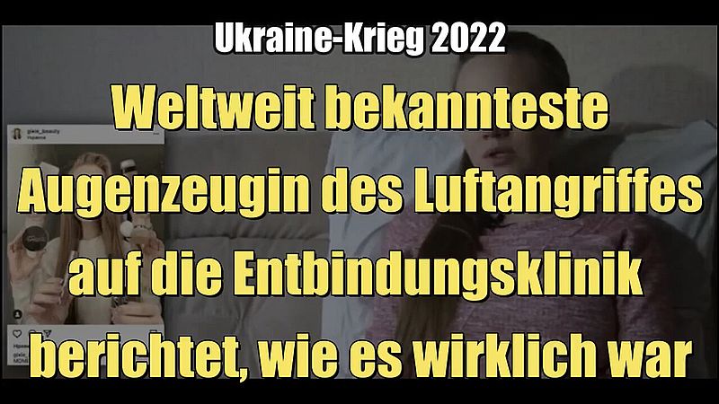 Ukraine-Krieg: Augenzeugin des Luftangriffes auf Entbindungsklinik berichtet (01.04.2022)