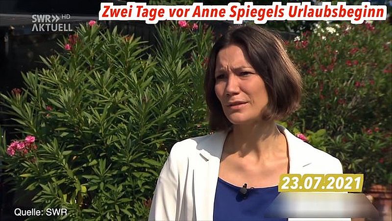 Anne Spiegel muss es noch irgendwie abbinden & Sommerurlaub 2021