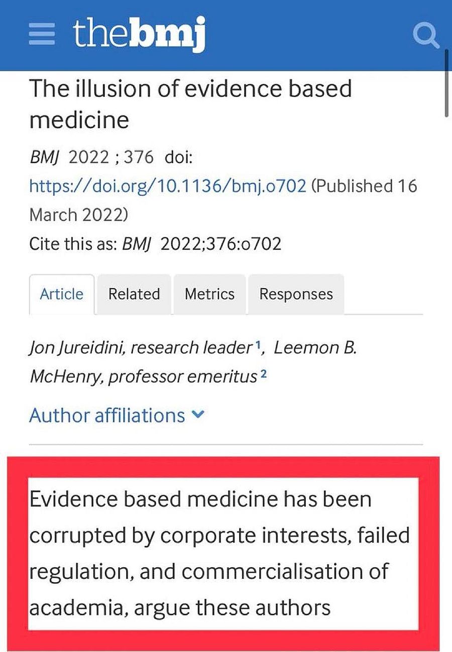 Vernichtendes Fazit im hoch renommierten British Journal of Medicine nach zwei Jahren Wissenschaftsversagen