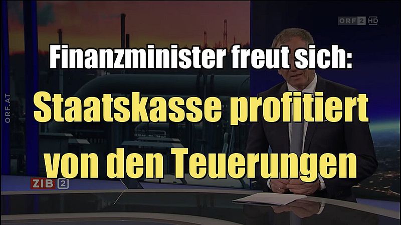 Österreich: Staatskasse profitiert von den Teuerungen (ORF I ZIB 2 I 08.04.2022)
