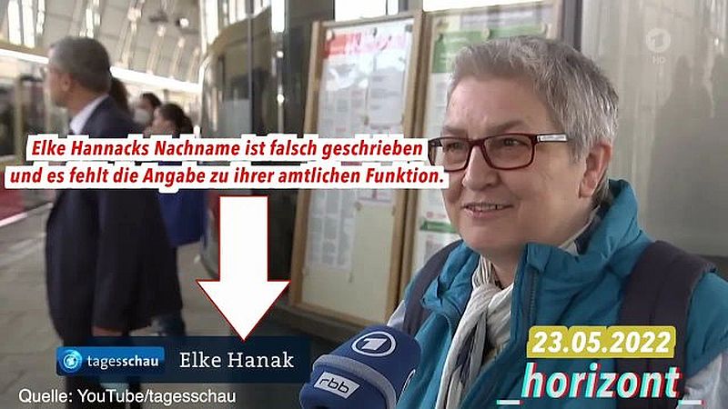 Tagesschau präsentiert Elke Hannack (stellvertretende DGB-Bundesvorsitzende) als gewöhnlichen Fahrgast