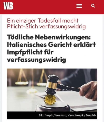 Italiens und Indiens Gericht stoppen jegliche Impfpflicht
