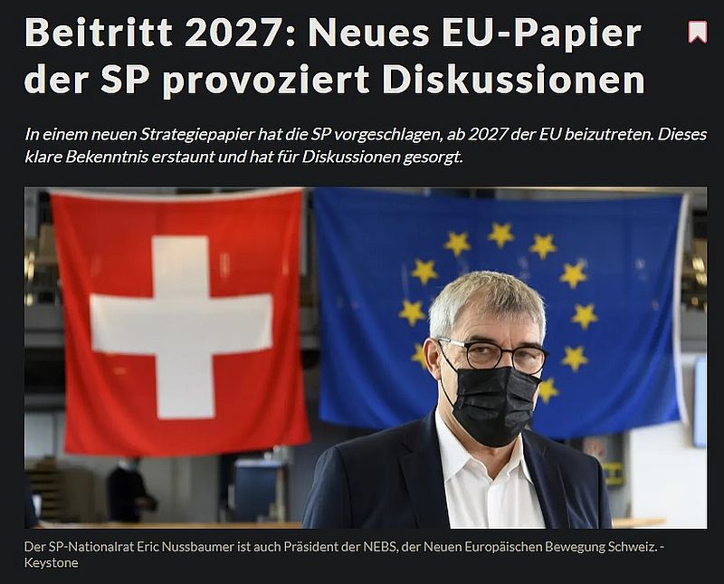 SP kann es nicht lassen: EU-Beitritt gefordert, obwohl Bevölkerung mehrfach dagegen war
