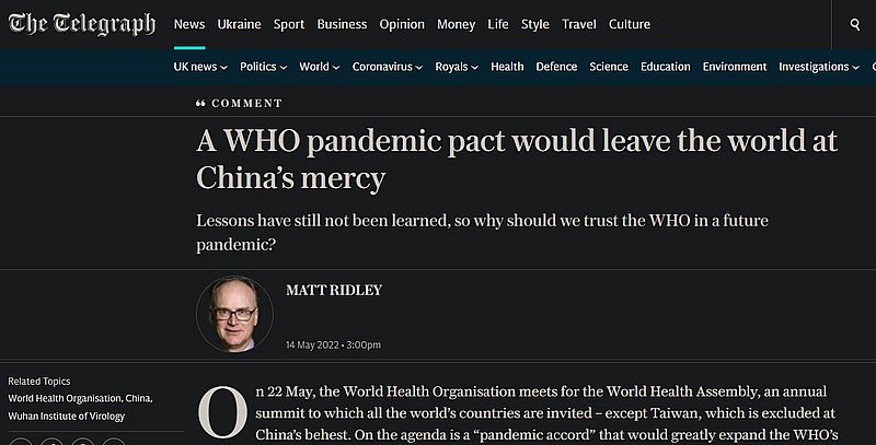 WHO-Pandemievertrag würde die Welt China ausliefern
