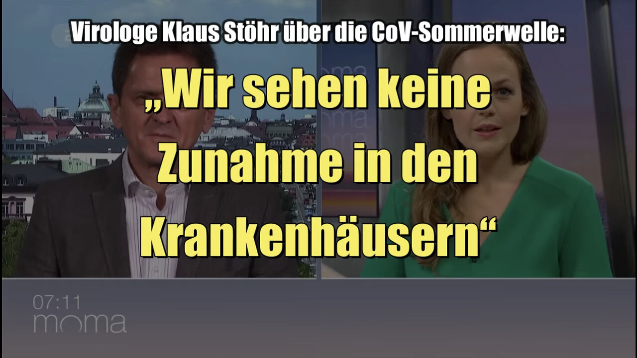 Klaus Stu00f6hr u00fcber CoV-Sommerwelle: u201eKeine Zunahme in den Krankenhu00e4usernu201c (ZDF I 16.06.2022)