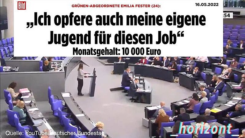 Wie Emilia Fester (Bündnis 90/Die Grünen) wirklich ihre Jugend opfert