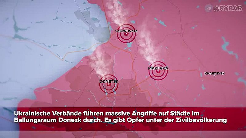 Wie weitgefächert breit die Frontlinien im und entlang des Donbass tatsächlich sind