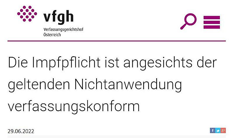 Die Demokratie und die neutrale Judikatur ist vor zwei Jahren gestorben