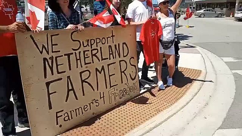Les Canadiens appuient les manifestations des agriculteurs aux Pays-Bas