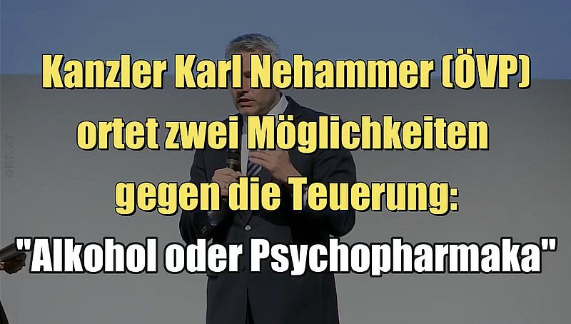 Nehammer tunnistaa kaksi vaihtoehtoa inflaatiota vastaan: "Alkoholi tai psykotrooppiset lääkkeet" (09.07.2022)