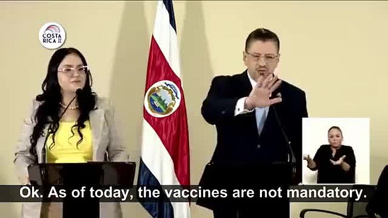Präsident von Costa Rica stellt Impfzwang unter Strafe