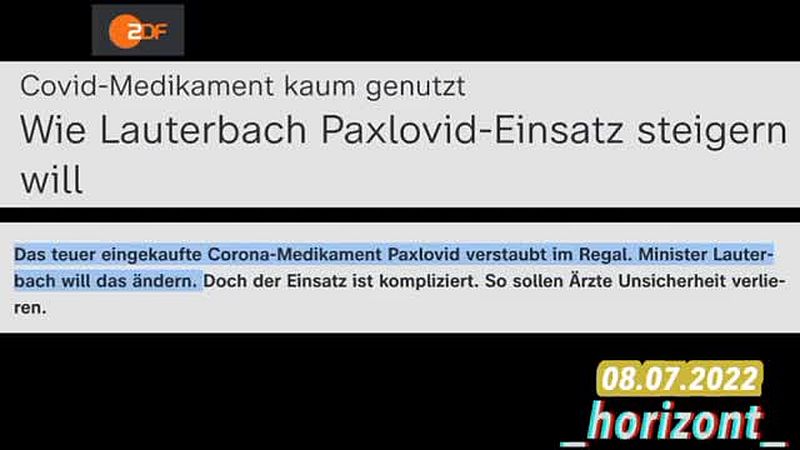 Deutschland hat eine Millionen Packungen Paxlovid angeschafft