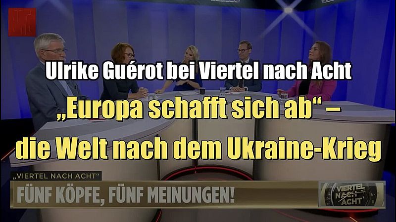Ulrike Guérot: „Evropa ničí sama sebe“ – svět po válce na Ukrajině (13.09.2022. září XNUMX)