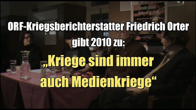 ORF-Kriegsberichterstatter Friedrich Orter: „Kriege sind immer auch Medienkriege“ (19.01.2010)