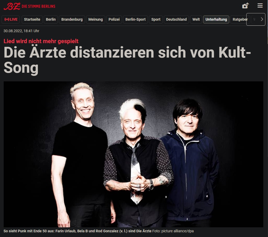 Punk 2022: Die alten, weissen Männer werden sich noch öfters von sich selbst distanzieren müssen