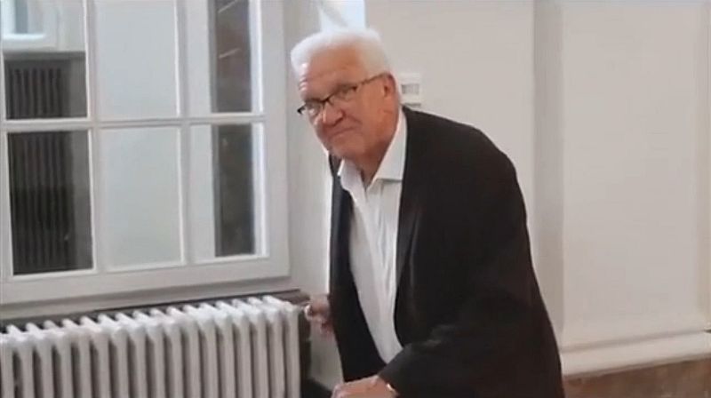 Einfach vorm ins Bett gehen, Heizung runterdrehen